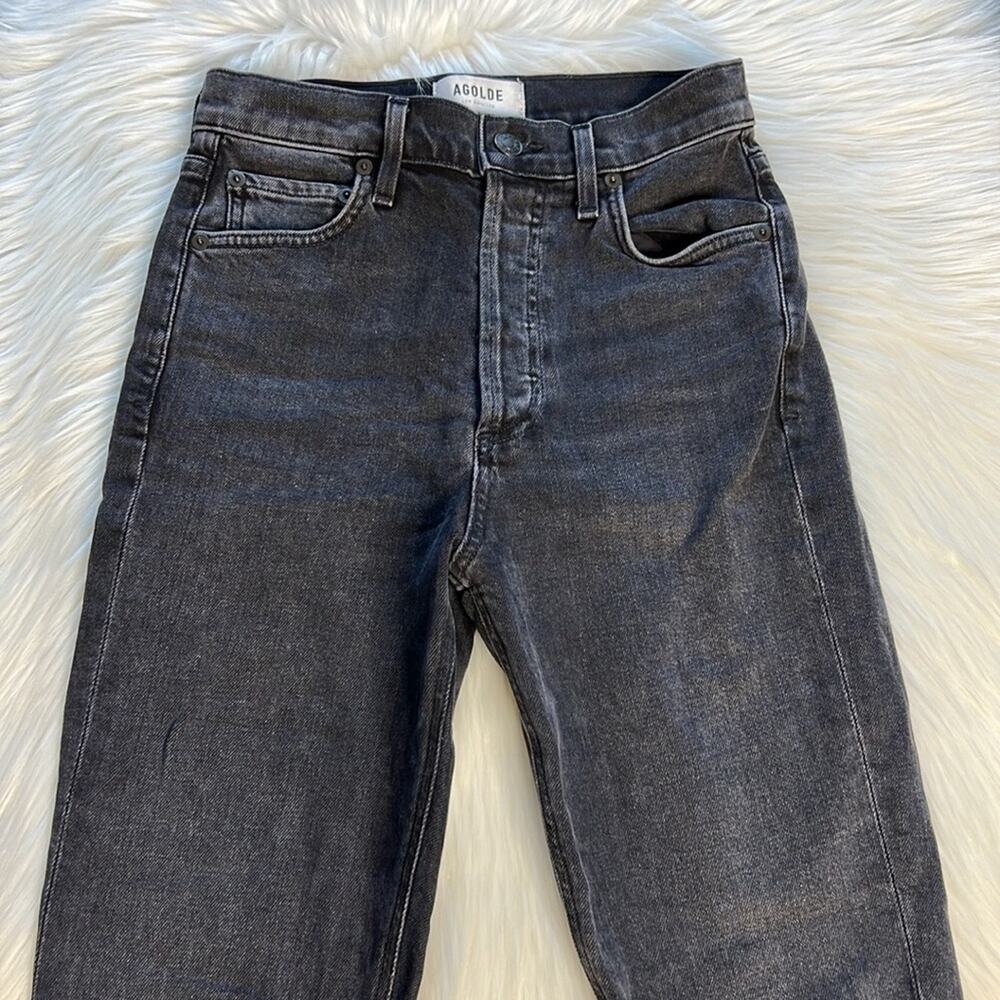 Agolde Black High Rise Nico Slim Jeans - Picture 3 of 10